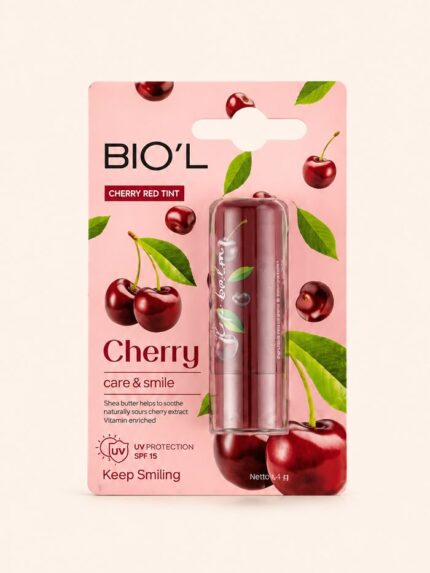 بالم لب رنگی بیول مدل Cherry SPF15