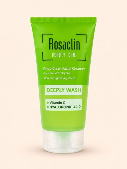 ژل شستشو صورت رزاکلین Deeply Wash پاک کننده عمیق پوست چرب و مختلط